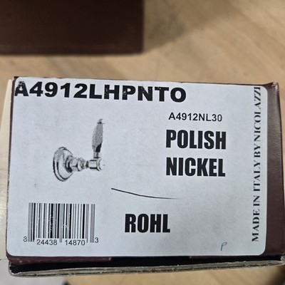 Rohl A4912LHPNTO Palladium Trim Volume Control & Diverter NEW SEALED