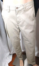 Nautica Chino Pants Flat Front Straight Leg Cotton Stretch Preppy