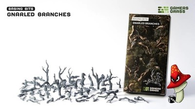 Gamer's Grass Basing Bits Gnarled Branches Wargames Scenery Base Accessories 