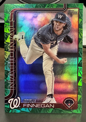 Kyle Finnegan 2025 Topps Baseball Palm Tree Green Foil /99 SP  