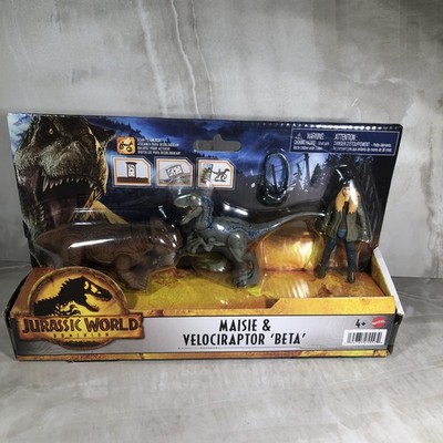 Jurassic World Dominion Maisie & Velociraptor Beta Mattel - NEW