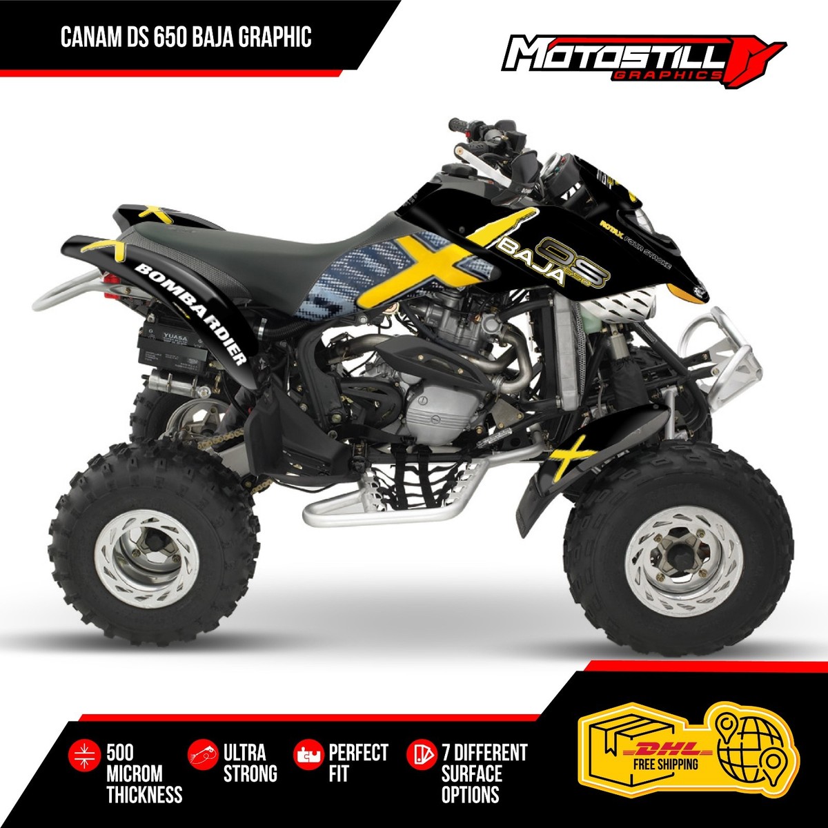 Can-am BOMBARDIER DS 650 full sticker kit | eBay