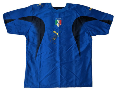 Signed Puma X Neil Barrett World Cup Soccer Fubtol Jersey Italy Italia Med