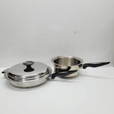 Carico Ultra Tech T304SS 11" Fry Pan & Lid And 3qt Sauce Pan Ultra Core Set of 3