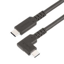 Image of StarTech.com 6.6ft 2m USB-C Cable Right-Angled USB 5Gbps 100W 5A Power Delivery