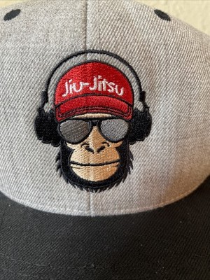 Classics Embroidered Snap Back Trucker Cap Hat Music Monkey One Size EUC