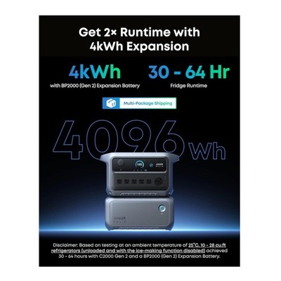 Anker SOLIX BP2000 Expansion Battery (Gen 2) | eBay