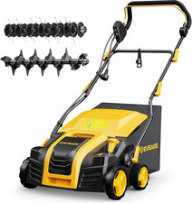 16 2-in-1 Electric Dethatcher & Scarifier wit...