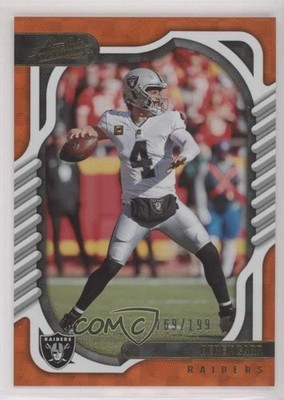 2022 Panini Absolute Orange Mosaic 169/199 Derek Carr #63 0o2b