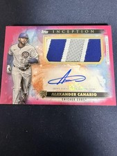 2024 Topps Inception #APC-AC Alexander Canario Autographed Patch Magenta #/75