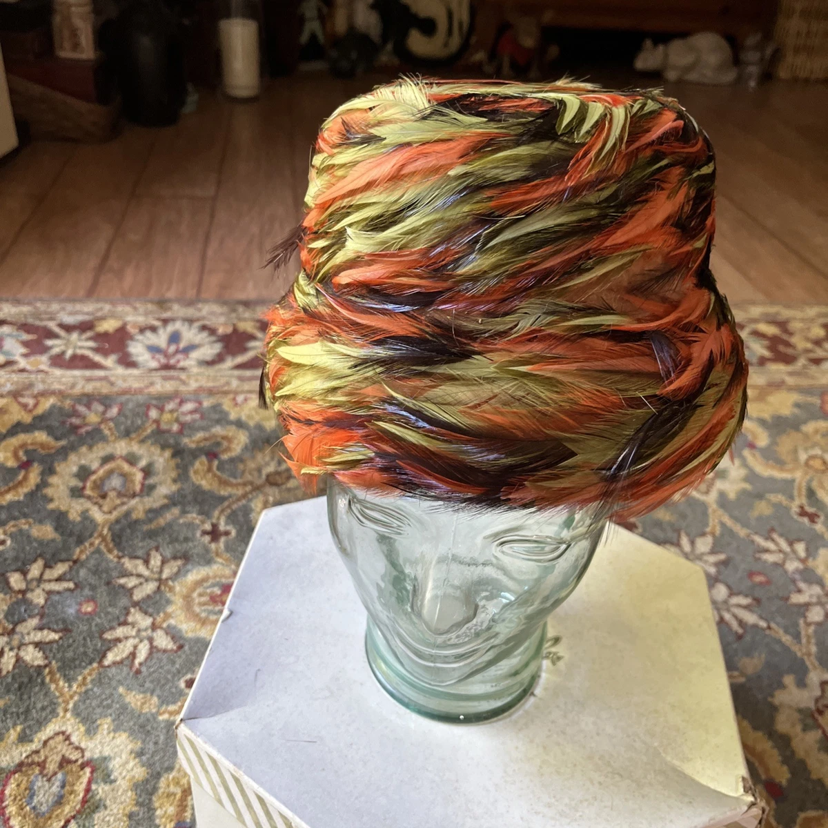 VTG Patchwork Felted Wool Hat Multi Color‎ Paisley Lined Boho Artsy Eclectic Amazon.com: Patchwork Multicolored Mushroom Hemp Hat  main image 4