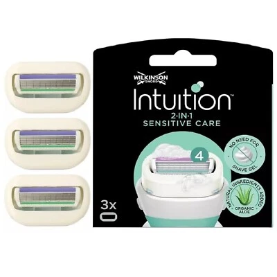 WILKINSON SWORD Intuition Sensitive Care 3X Razor Blades For Women 100% Genuine