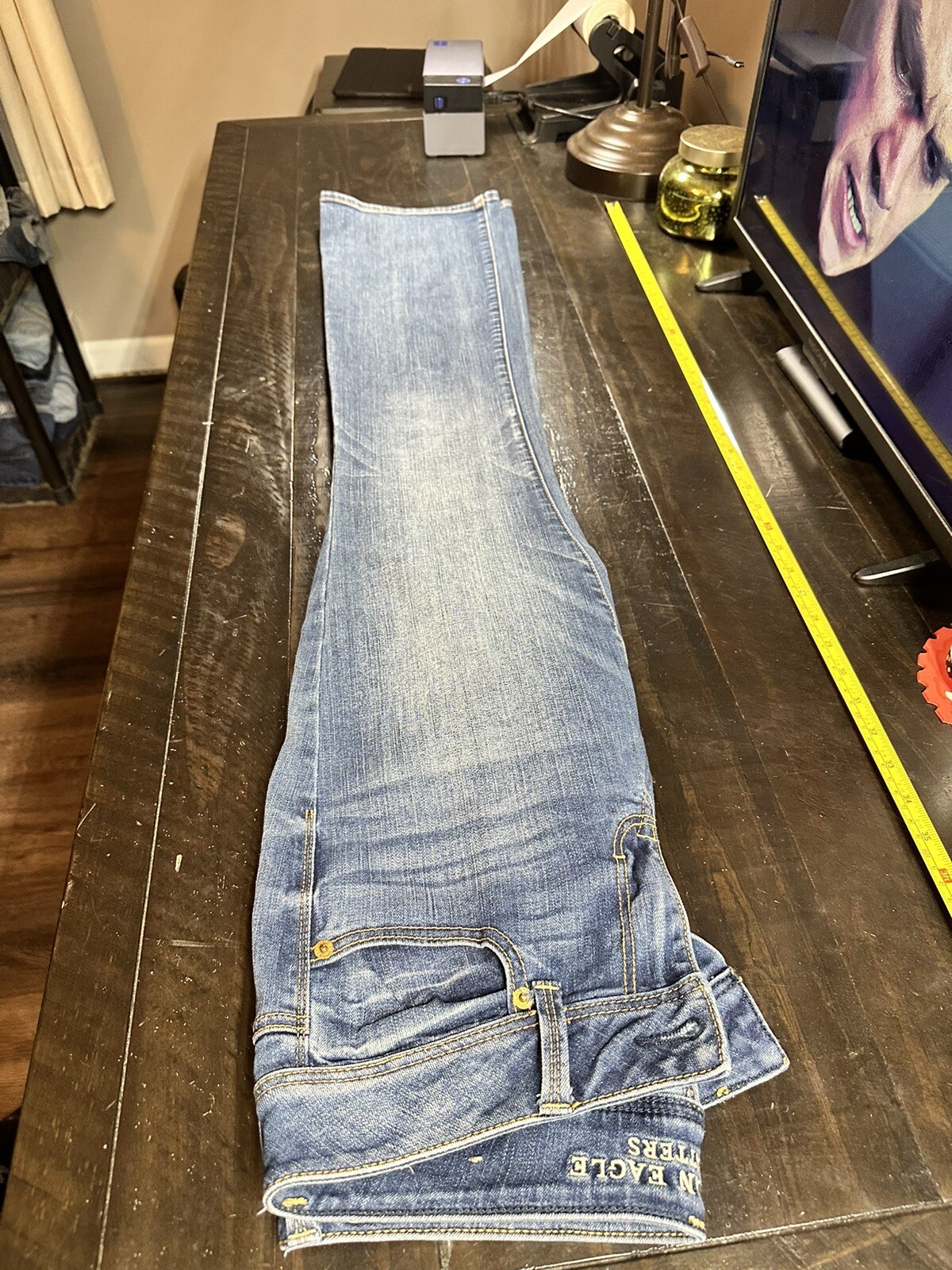 American Eagle Women’s Jeans Kick Boot Super Stretch Size 8 Long Blue