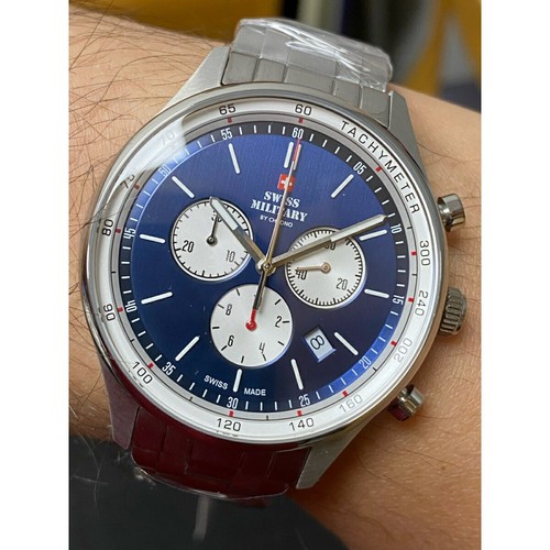 Swiss Military SM34081.03 Swiss Made Chronograph Blue Dial Men's Watch - Picture 2 of 4
