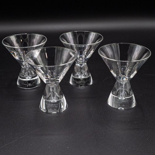 Steuben Glas 7826 Martini Schnaps Cocktail Gläser 3 7/8" 4er Set Träne