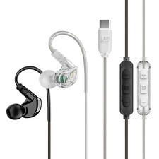 MEE audio M6 Sport USB-C Wired Earbuds with Memory Wire Earhooks