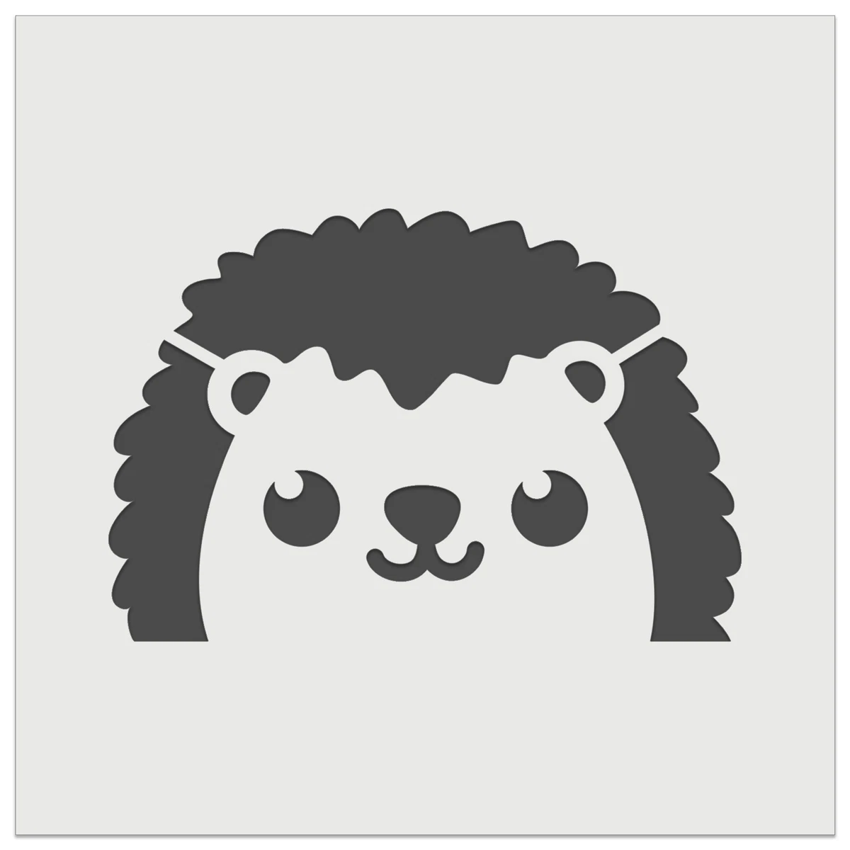 Peeking Hedgehog Wall Cookie DIY Craft Reusable Stencil | eBay