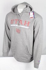 Utah Utes Men's Hoodie Vintage Logo Sweatshirt Heather Grey U of U University