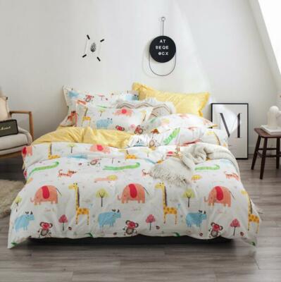 3D Elefant Giraffe NAM92834 Bett Kissenbezüge Decke Bettdecke Abdeckung Set Fay
