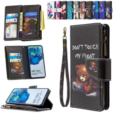 Für Handyhülle Samsung A21S A31 A41 A71 Leder Klapp Etui Flip Kartenfach Schutz