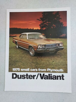 1975 Plymouth Gold Duster Valiant Scamp Brougham Dealer Brochure Book 8.5'' x 11''