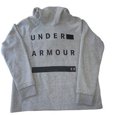 Women's Under Armour Gray Sweatshirt Hoodie Size Small
