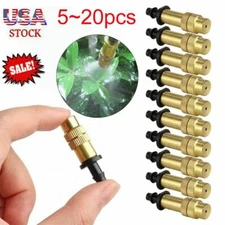 5-20 Pcs Adjustable Misting Nozzle Gardening Watering Brass Spray Sprinkler Set