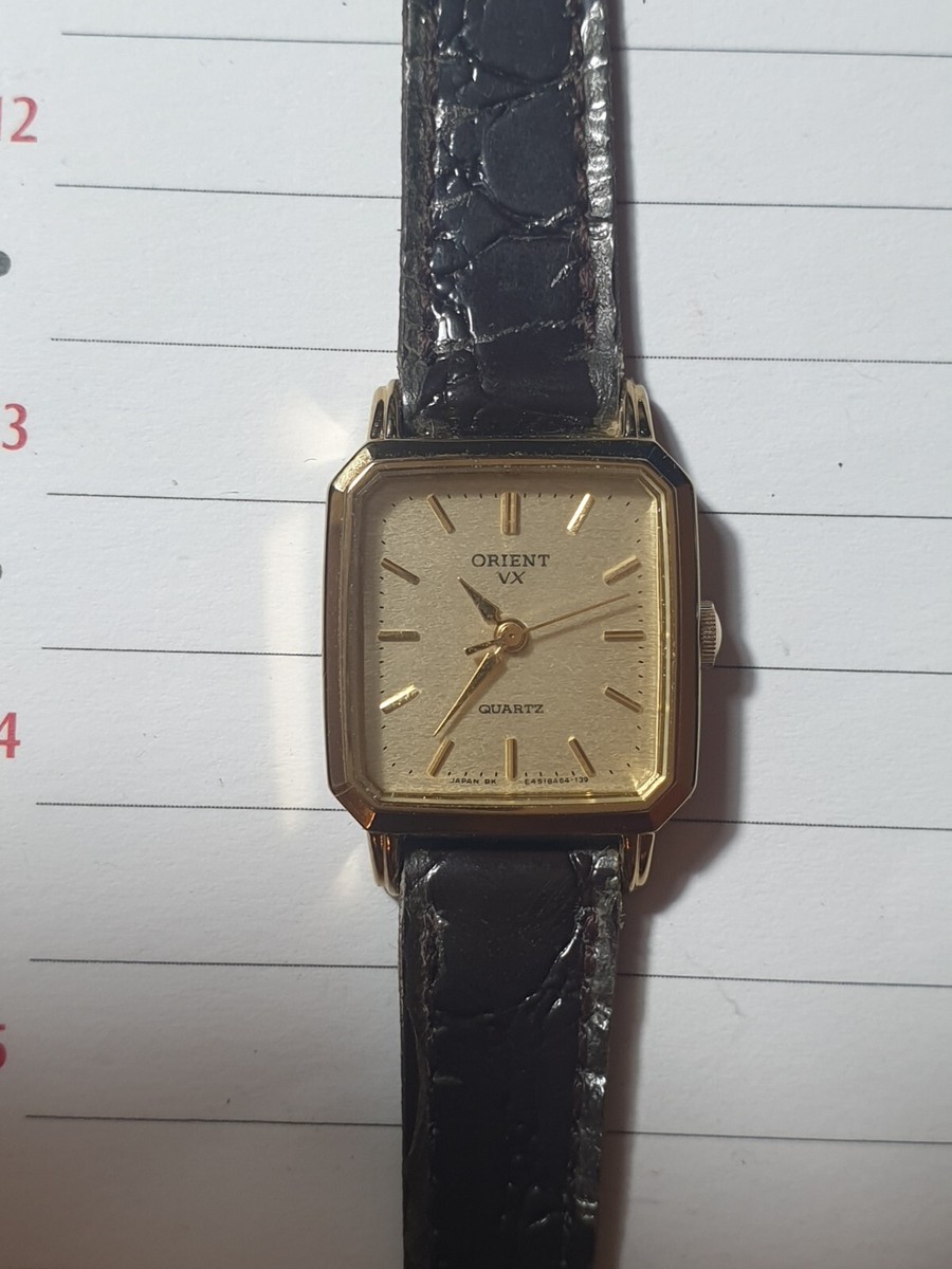 ORIENT Donna mm19x20 dorato New Old Stock Quadrante Champagne