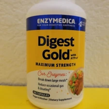 Enzymedica Digest Gold Maximum Strength W/ ATP Pro 180 Capsule Digestive Support