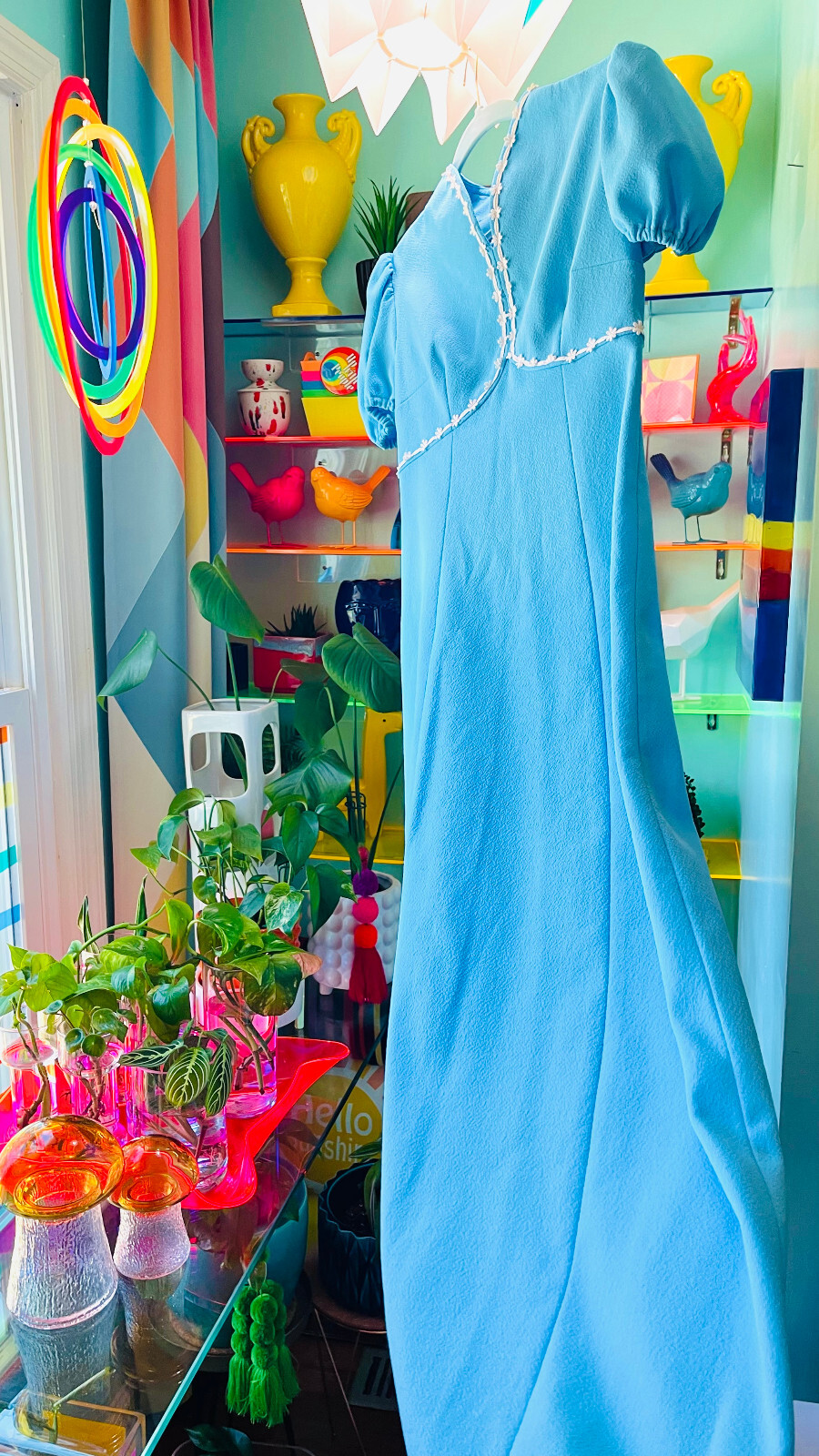 VTG 1970s Retro Hippie Groovy Crazy Daisy Flower Powe… Gem