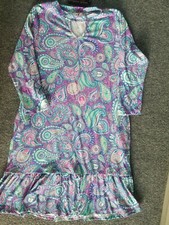 Womens LARGE Simply Southern keyhole neck Dress PAISLEY New 3/4 Sleeves Pockets