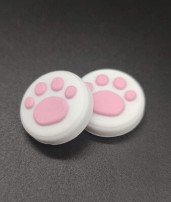 Nintendo Switch Controller Joy-Con Thumb Stick Grip Cute Cat Paw (set of 2) Pink