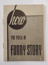1936 How To Tell A Funny Story 16 Page Booklet Maxwell Droke