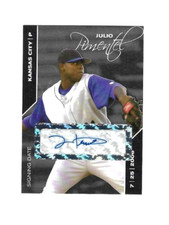 JULIO PIMENTEL Kansas City Royals 2008 *BLACK* Certified AUTOGRAPH xx/25 Card