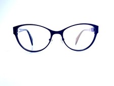 New Alain Mikli Black  Clear Pink Cat Eye Glasses France ML 1263 52 17 140