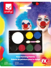Face Paint Palette Fancy Dress Kids Adults Halloween Make Up Accessory Kit