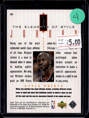 1998 Upper Deck Michael Jordan Living Legend #121 Michael Jordan