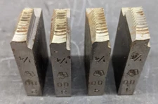 Toledo Beaver TB Pipe Threading Dies 00 Q0 HSS 1/4" NEW No. 1814-0291