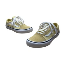 Vans Old Skool Yellow Canvas & Suede Pro Ultracush HD Skateboard Sneakers Size 8