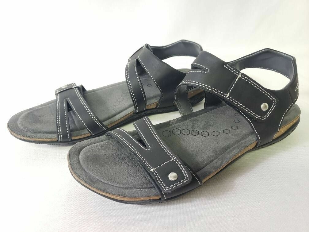 Khombu Solace Ava Sport Women's Size 9M Comfort Footbed Outdoor Sandals  Black | eBay