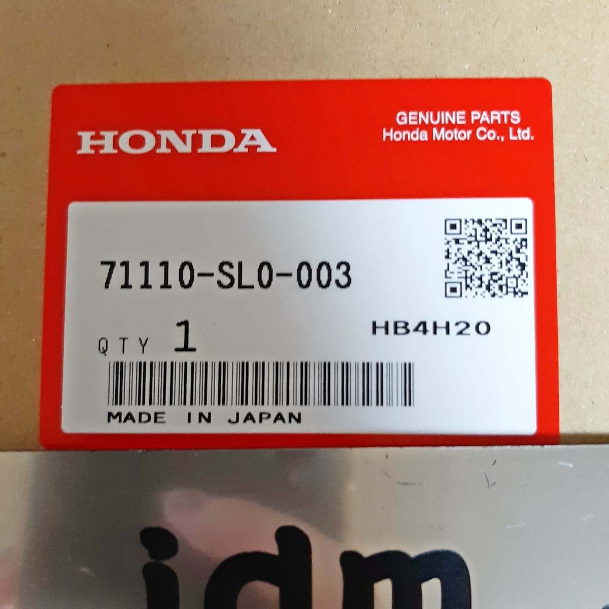 HONDA 71110-SL0-003 ACURA GENUINE OEM NSX NA1 2 LIP SPOILER FRONT