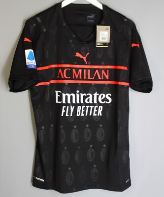 NWT AC MILAN ITALY 2021 2022 HOME FOOTBALL SHIRT JERSEY MAGLIA #9