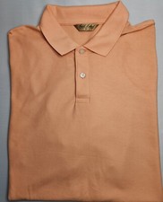 Mens Roundtree & Yorke Gold Label Short Sleeve Orange Polo Shirt XL - EUC