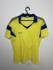 MAGLIA CALCIO VINTAGE ADIDAS VENTEX TEMPLATE ANNI 80 MAGLIA GIALLA TAGLIA L