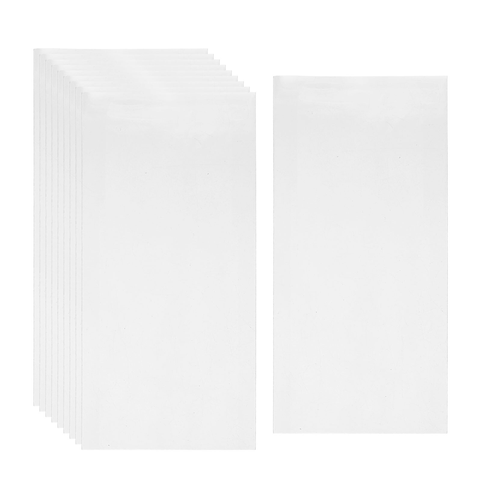 Currency Holder Sleeves Bill Display Protector Case with Storage Box, 100pcs