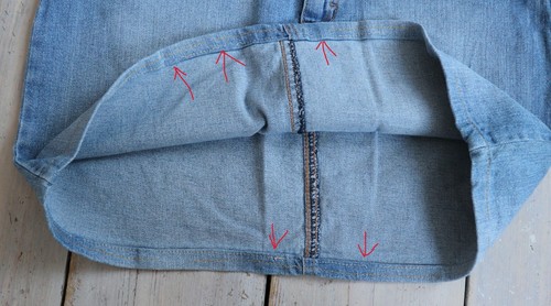 Women's Vintage ESMARA Blue Denim 100% Cotton Straight Mini Jean Skirt UK10 UK12 - Picture 12 of 12