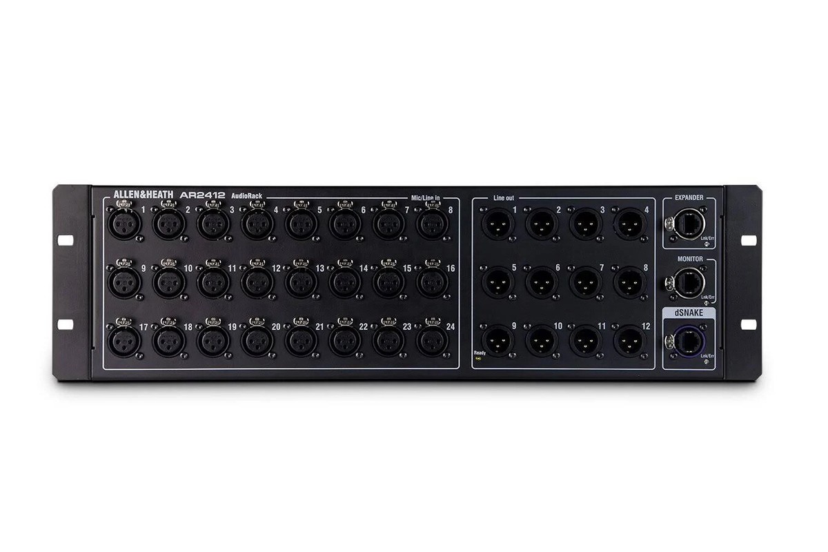 Allen & Heath 24 XLR Input/12 XLR Output AR2412 Rack AR2-2412-BLK