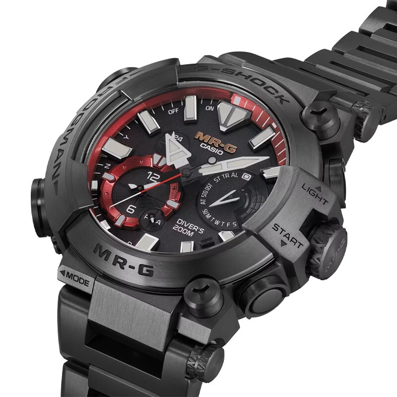 New Casio G-Shock MR-G Frogman Black Titanium Divers Men's Watch
