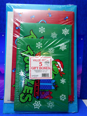 Teenage Mutant Ninja Turtles 1989 TMNT SEALED Christmas Gift Box Set pack lot