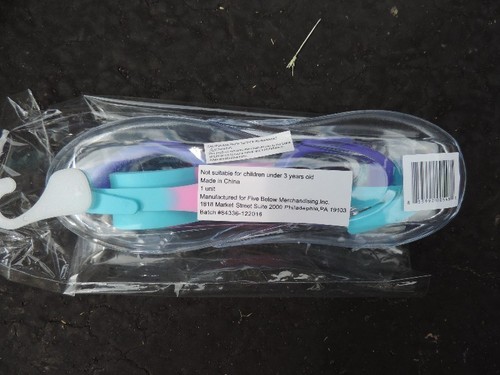 ONE pair Aqua2ude swim goggles Anti-Fog pink purple goggle pool - Picture 4 of 5